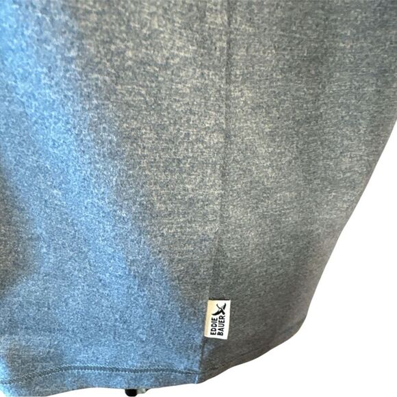 EDDIE BAUER Ladies Funnel Neck Long Sleeve Top Blue Large - Picture 4 of 12